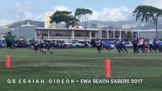 QB Esaiah Gideon ~ Ewa Beach Sabers 2017