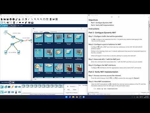 Lab 6.5.6 - Packet Tracer - Configure Dynamic NAT