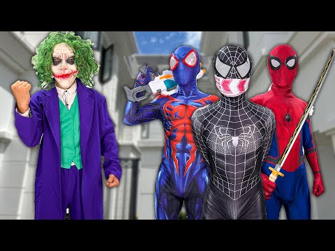 TEAM SPIDER-MAN vs BAD GUY TEAM | RESCUE VENOM From BAD-HERO ( Live Action ) Full - FLife vs