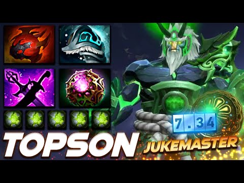 Topson Earth Spirit 7.34 Jukemaster - Dota 2 Pro Gameplay [Watch & Learn]