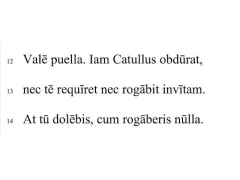 Catullus 8 English Translation
