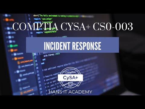 Incident response  - CompTIA CySA+ CS0-003 1.42