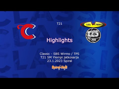 Highlights Classic - SBS Wirmo / TPS T21 SM Ylempi jatkosarja 23.1.2023