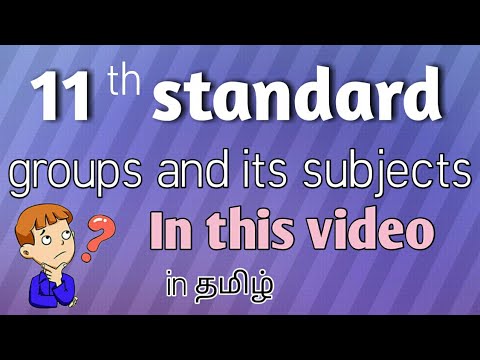 11 the STD// groups and subjects// in tamil
