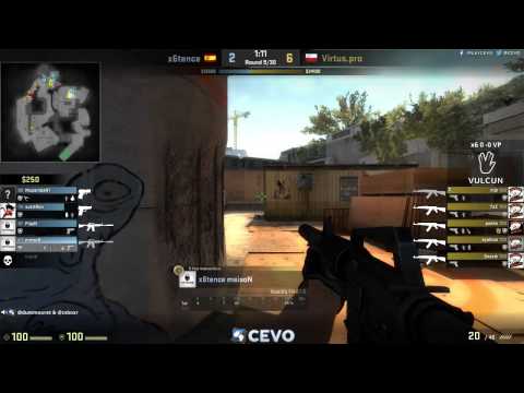 Virtus.pro vs x6tence Game 1 (CEVO-P CS:GO Season 7) - Dust & Launders