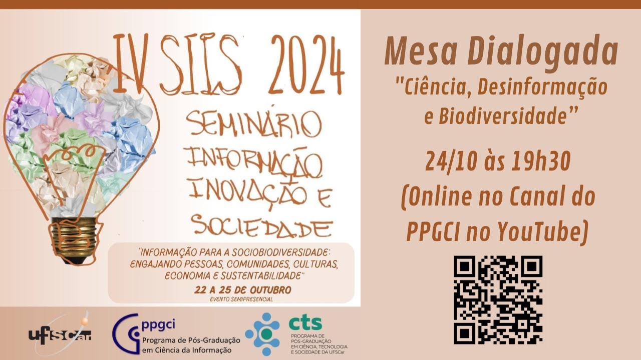 Mesa dialogada: "Ciência, Desinformação e Biodiversidade”