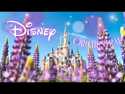 dreamy disney orchestral 💜 bright morning focus ☀️ spring flowers at Disneyland
