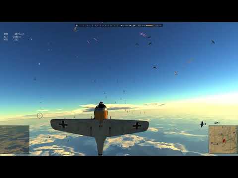 War Thunder: Fw 190 A5\U12 Crushes 44 Spitfire Mk Vc Bots