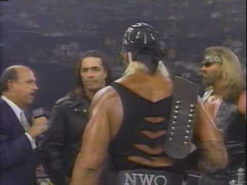 (04.28.1998) WCW Monday Nitro Pt. 13 - More explanations from Bret Hart about turning Heel