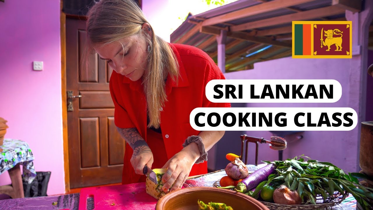 An explorer participates in authentic Sri Lankan Cooking Class.