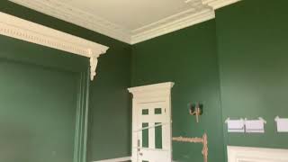 Archway created to cover pipework and reshape the hallway