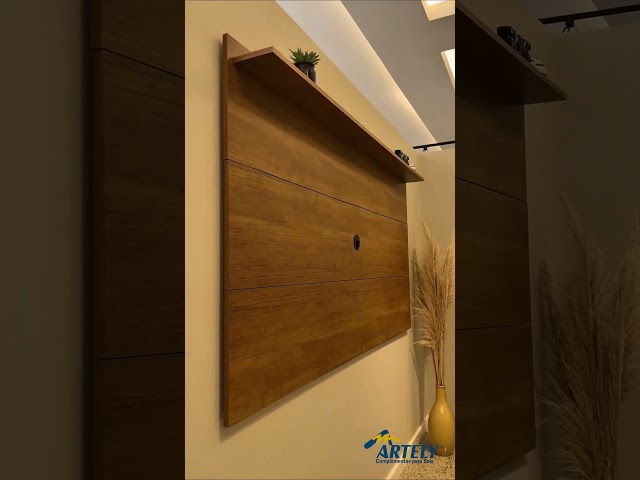 Painel para TV Até 60 Polegadas Slim Carvalho C/ Suporte para TV - Artely