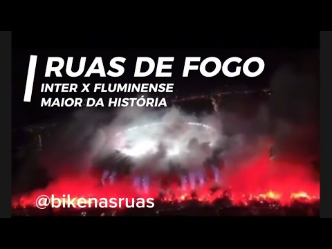 "RUAS DE FOGO INTER X FLUMINENSE A MAIOR DA HISTÓRIA LIBERTADORES DA AMÉRICA" Barra: Guarda Popular • Club: Internacional