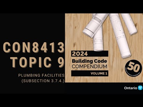 🆕 TOPIC 9 |  Plumbing Facilities 🚻 (CON8413)