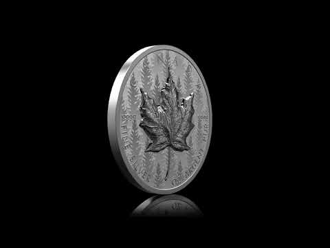 Ultra High Relief Silver Maple Leaf 2024 CANADA 1oz .9999 Pure Silver $20 Coin