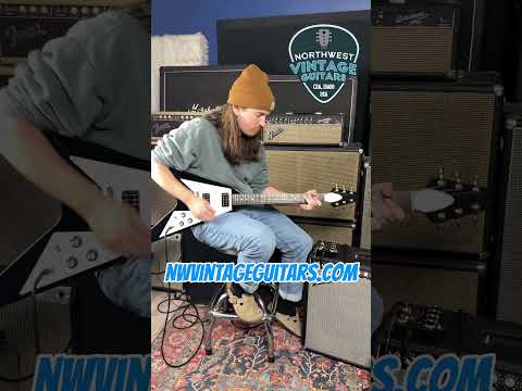 *Video" Burny Flying V Model RFV-75 Revival Series Mahogany - 1980's image 20