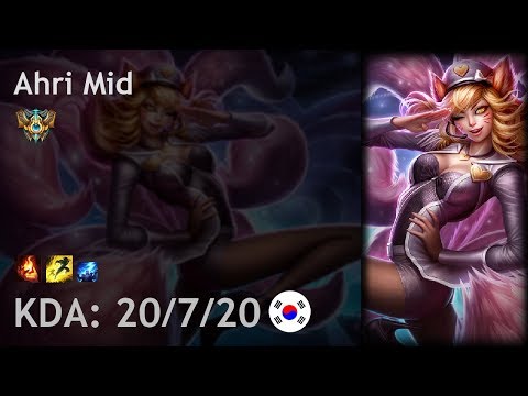 Ahri Mid vs Galio - KR Challenger Patch 7.16