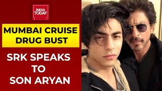 Mumbai Cruise Drug Bust: Shah Rukh Khan Speaks To Son Aryan Khan For 2 Minutes, Consoles Him