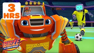 Download lagu Blaze Uses ROBOT POWER on Rescues & Missions! ⚽️ | 3 HOUR MARATHON | Blaze and the Monster Machines mp3