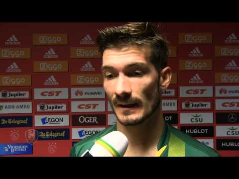 Reactie Edouard Duplan na de wedstrijd tegen Ajax (30-08-15)