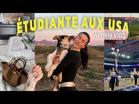 WEEKLY VLOG : ma vie d'étudiante française aux USA