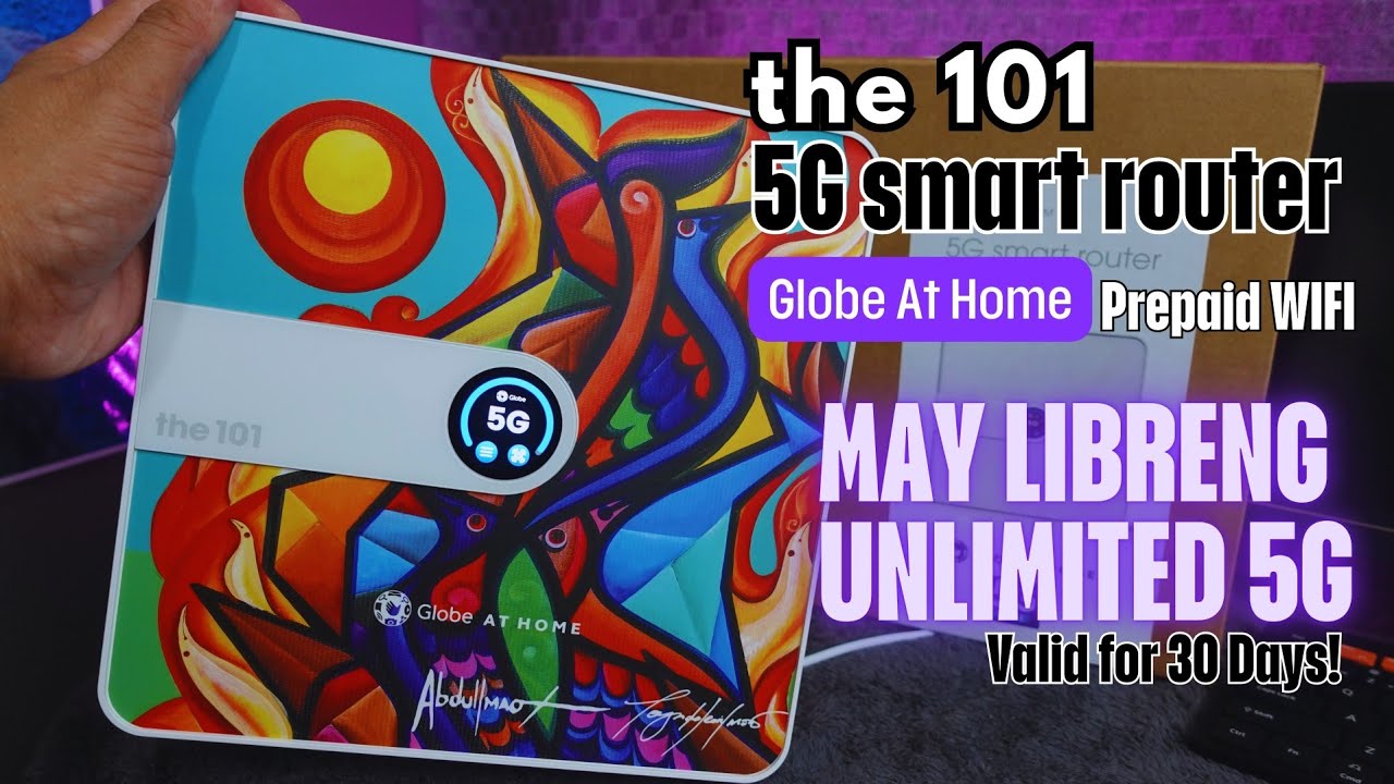 the 101 5G smart router | Globe At Home prepaid wifi Unboxing with Speedtest result!