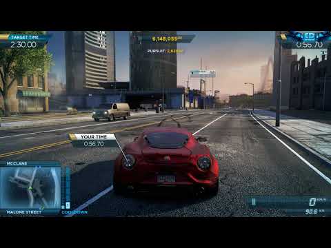 Girlfriend Plays : Need For Speed Most Wanted Police Chase with  Alfa Romeo 4C