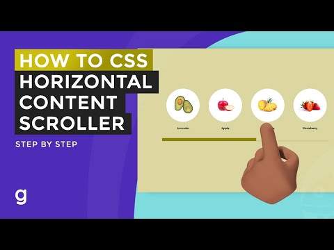 How to Create Horizontal Content Scroll with CSS – Garnatti one