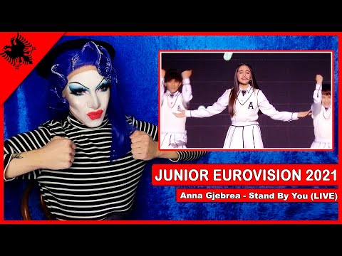 ALBANIA - Anna Gjebrea - Stand By You (LIVE) | Drag Queen Reacts to Junior Eurovision 2021