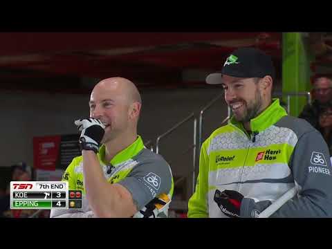 #cancup2019 [F-7E] Koe tries hard for the deuce vs Epping ("Mr. Freeze!")