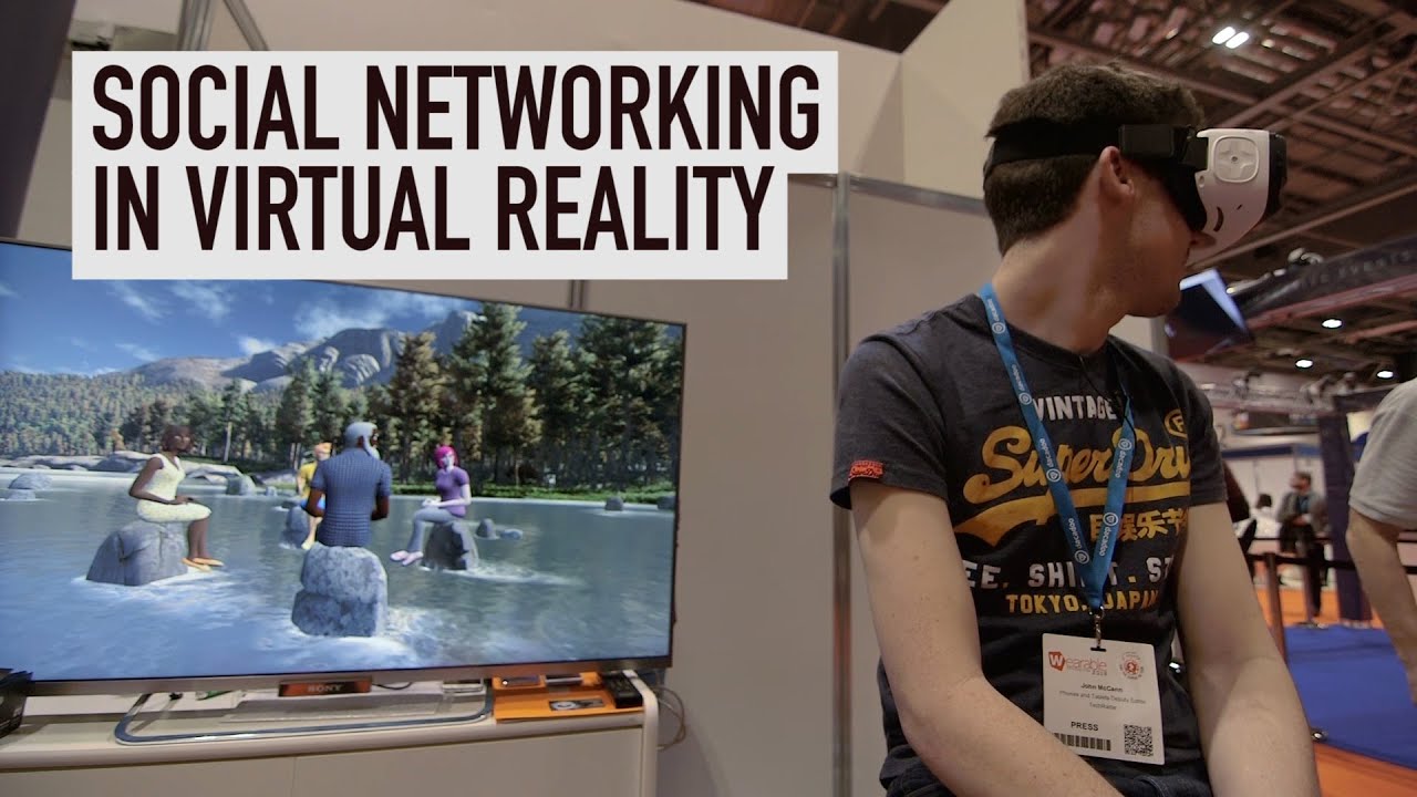 Social networking in virtual reality: VTime at Wearable Technology Show - YouTube