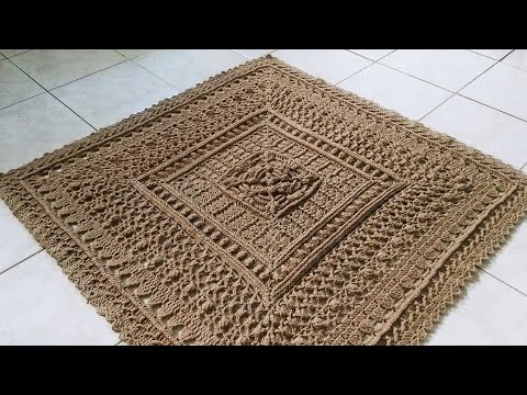 crochet mandala blanket/how to crochet home rug/Mandala-Decke häkeln/Tapis Mandala au crochet