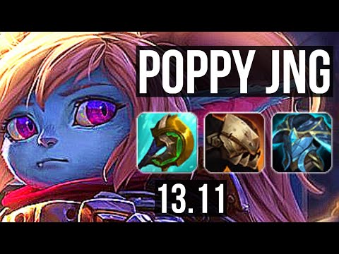 POPPY vs FIDDLESTICKS (JNG) | 9/1/10, 7 solo kills, Legendary, 400+ games | KR Master | 13.11