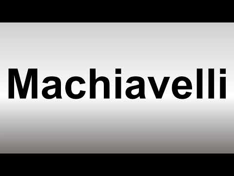 How to Pronounce Machiavelli