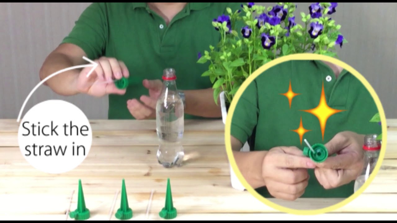 Adjustable watering spike
