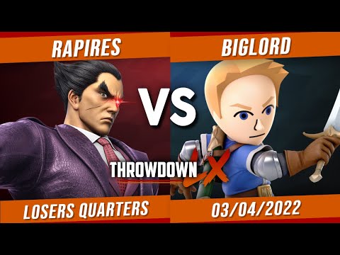 Throwdown LX #80 - Rapires (Kazuya) VS BigLord (Mii Swordfighter) - Losers Quarters