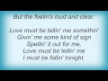 Leann Rimes - Love Must Be Telling Me Something Lyrics