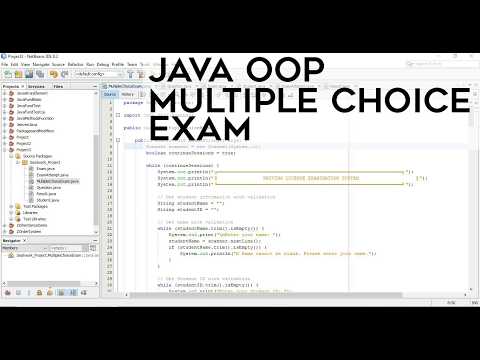 Java Program Drivers Exam System Oop Multiple Choice File Saving
