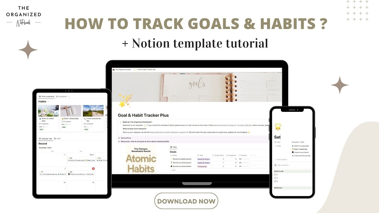 How to Track Goals & Habits? (+ Notion Template Tutorial)