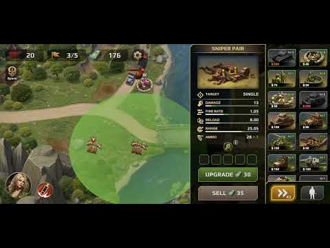 WWII Defense: RTS Army TD Game (mobile) Level 25 (Easy)