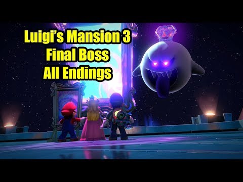 Luigi's Mansion 3 Final Boss No Damage Solo King Boo Ending