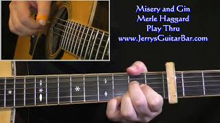 Merle Haggard Misery and Gin | Guitar Play Thru