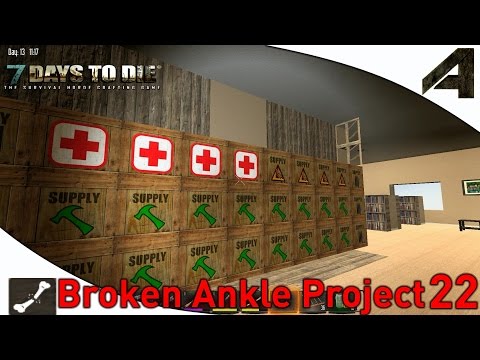 7 Days to Die - Broken Ankle Crew - Alpha 11.6 Part 22 - "Crafting Room"