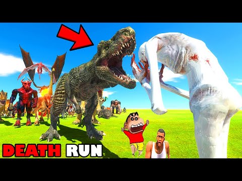 EVERY UNIT DEATH RUN vs SHINCHAN and CHOP in ANIMAL REVOLT BATTLE SIMULATOR