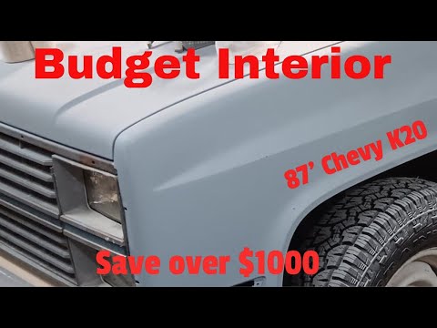 Budget Interior on a 1987 Square Body Chevy