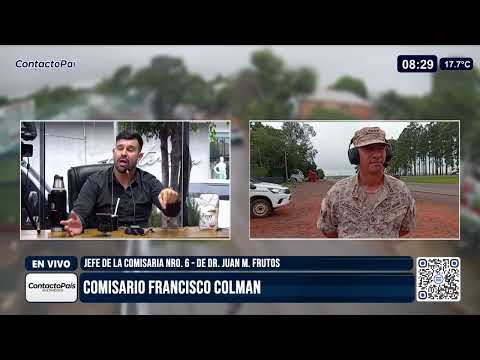 Nota con el Comisario Francisco Colman - jefe de la comisaria Nro. 6 de Dr. Juan Manuel Frutos