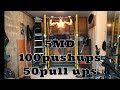5MD 100 PUSHUPS 50 PULL UPS - CALISTHENIC RING WORKOUT (SHOULDERS - CHEST - BACK)