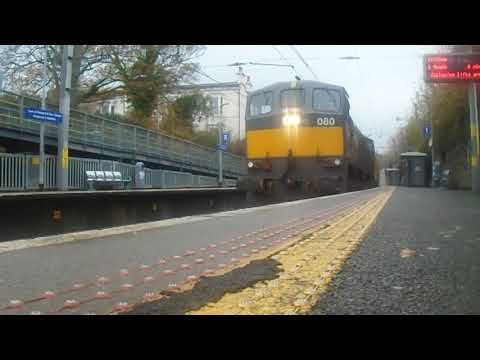 IE 071 Class Locomotive 080 On The Loco Hauled Spoil Train Passing Sandycove And Glasthule video 1 !