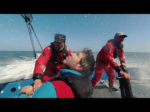 On Board MOD70 PowerPlay at 43 knots!