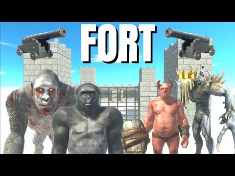 PRIMATES GANG INVADE SCOURGE FORT! - ANIMAL REVOLT BATTLE SIMULATOR